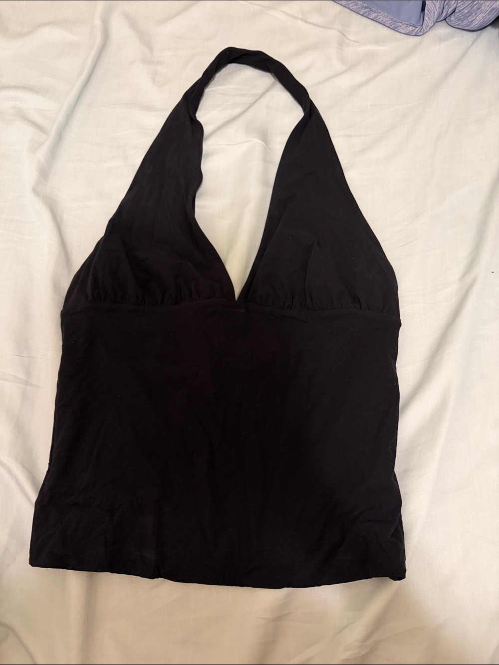 Aritzia Black Halter V-Neck Tank